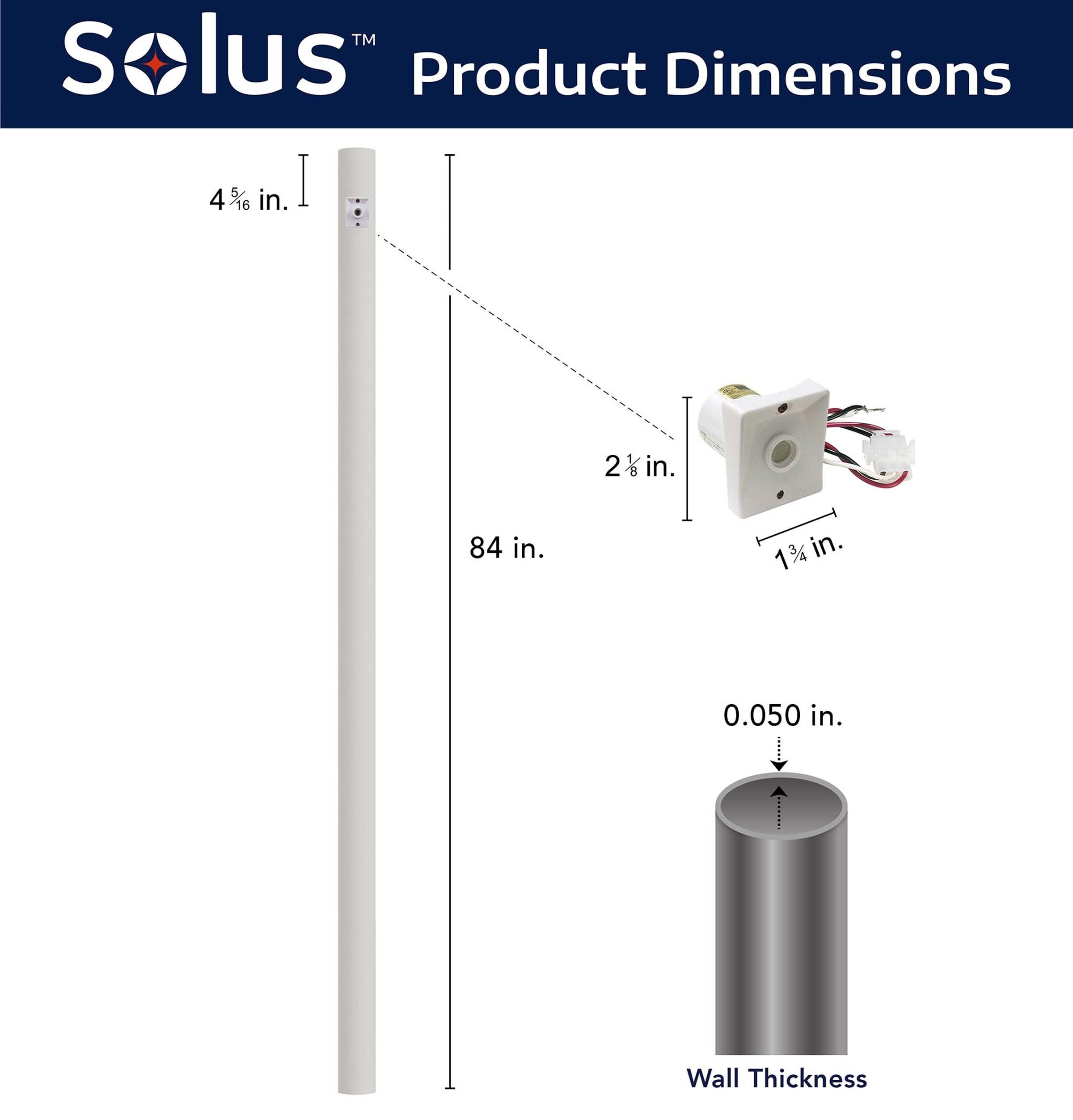Solus 7-320NCA-WH Post-Lights - View #3