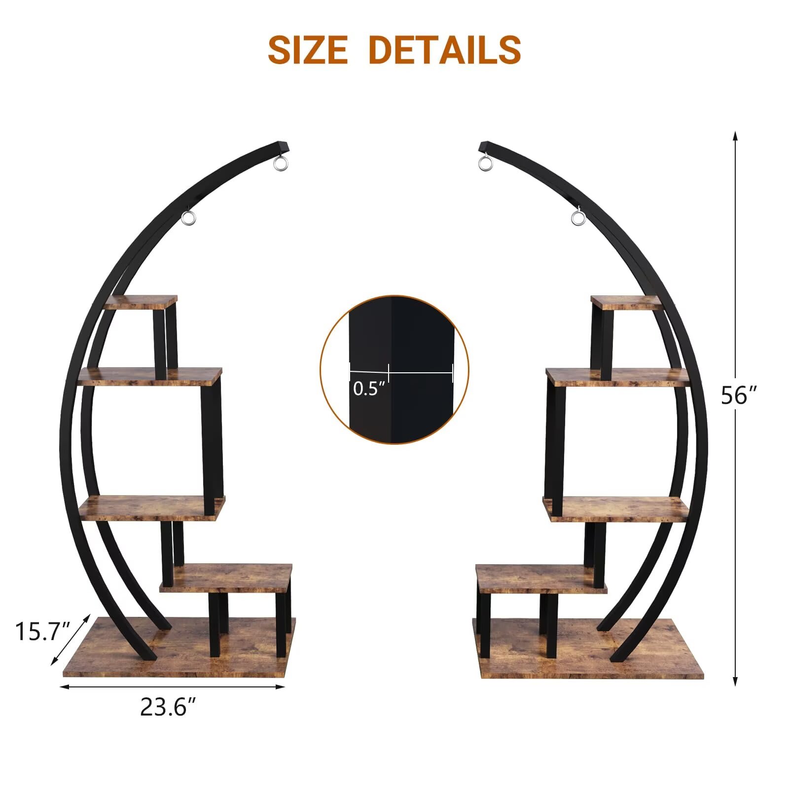 Qeetex JXNAG-PHO-105BWW0K Plant-Stand - View #3