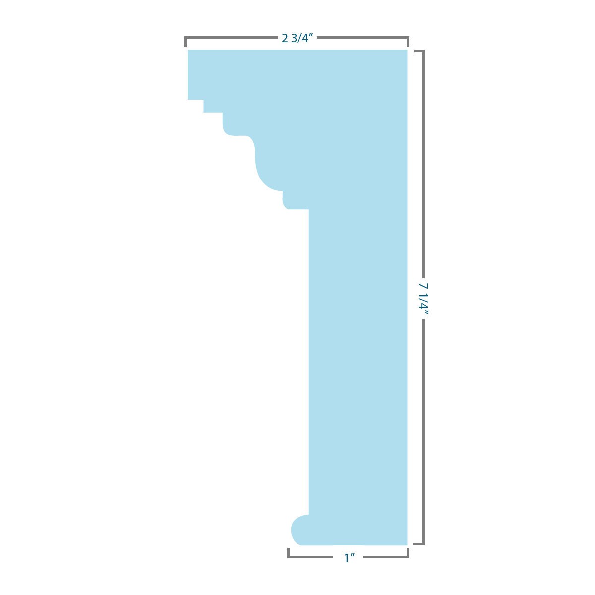 Ekena Millwork CRH07X74BT Exterior-Window-Trim - View #6
