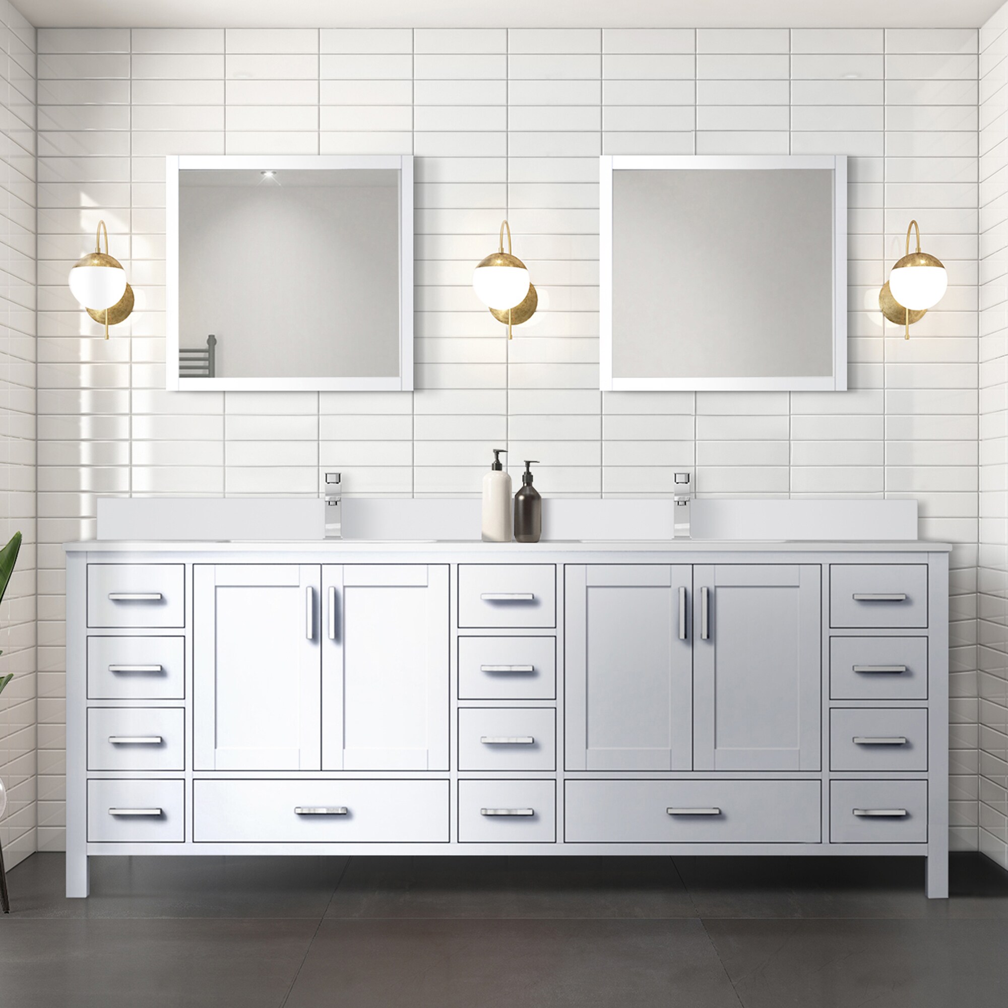 Lexora LJ342284DAWQM34 Bath-Vanity-Combo - View #7