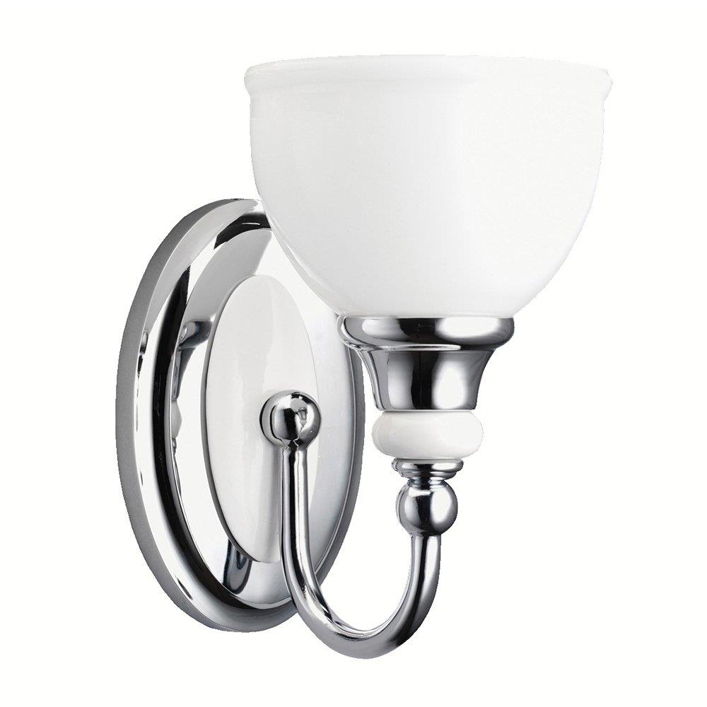 Kichler 5367CH Pocelona 1-Light Chrome Transitional Vanity Light