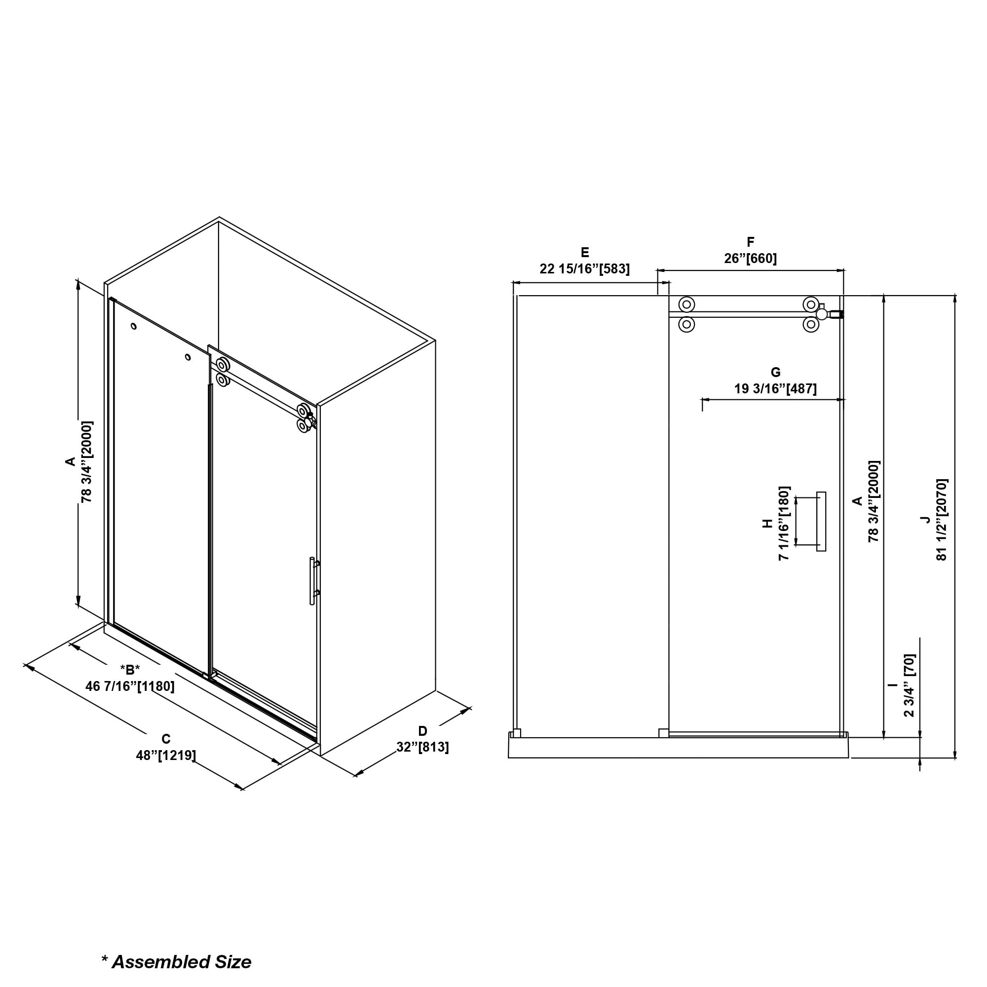OVE Decors 15SGP-SYDN48-BLK Shower-Doors - View #17