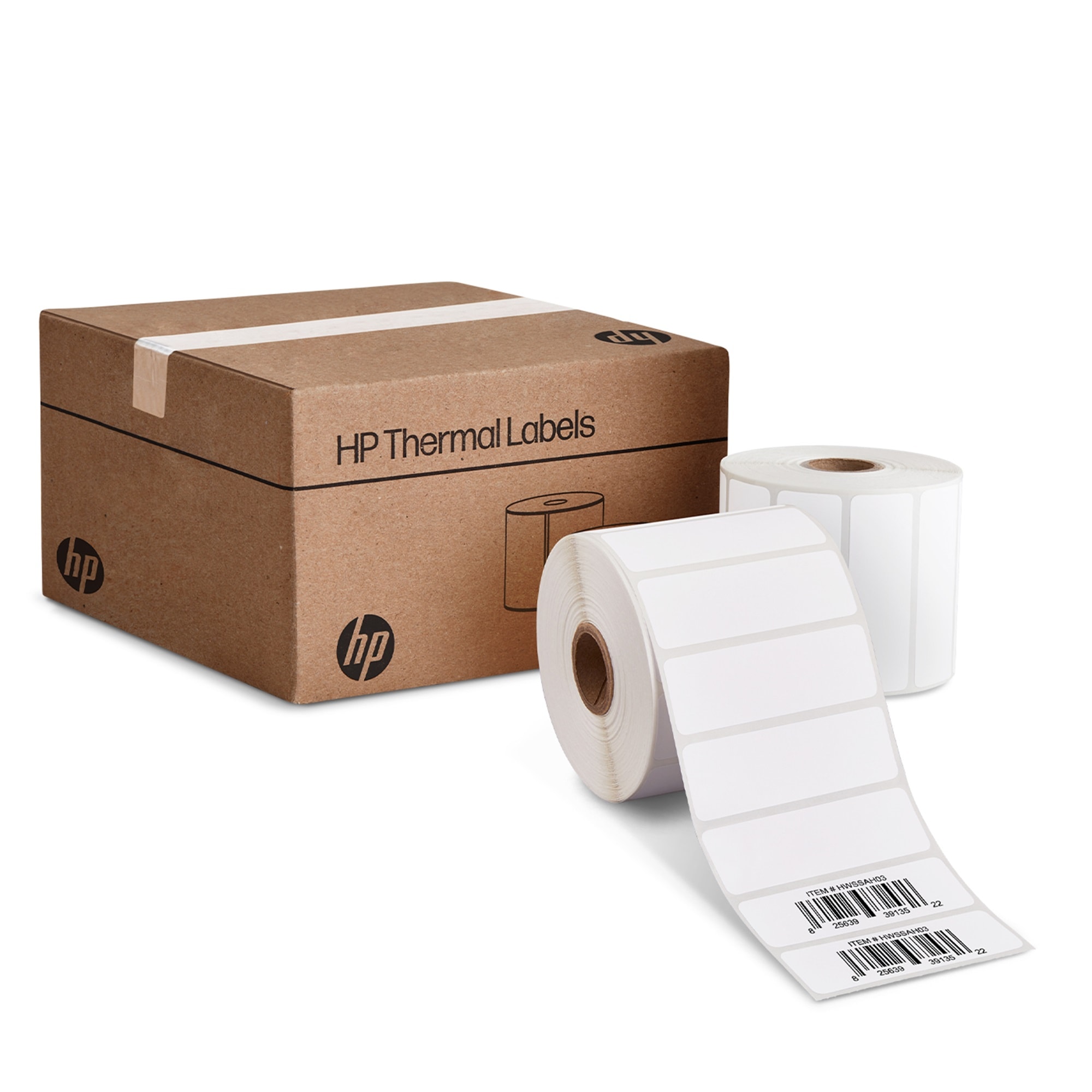 HP HPKER3X1PK2 3 x 1” Direct Thermal Shipping Labels  - Multipurpose Thermal Labels  - 2 Rolls (2750 Labels)