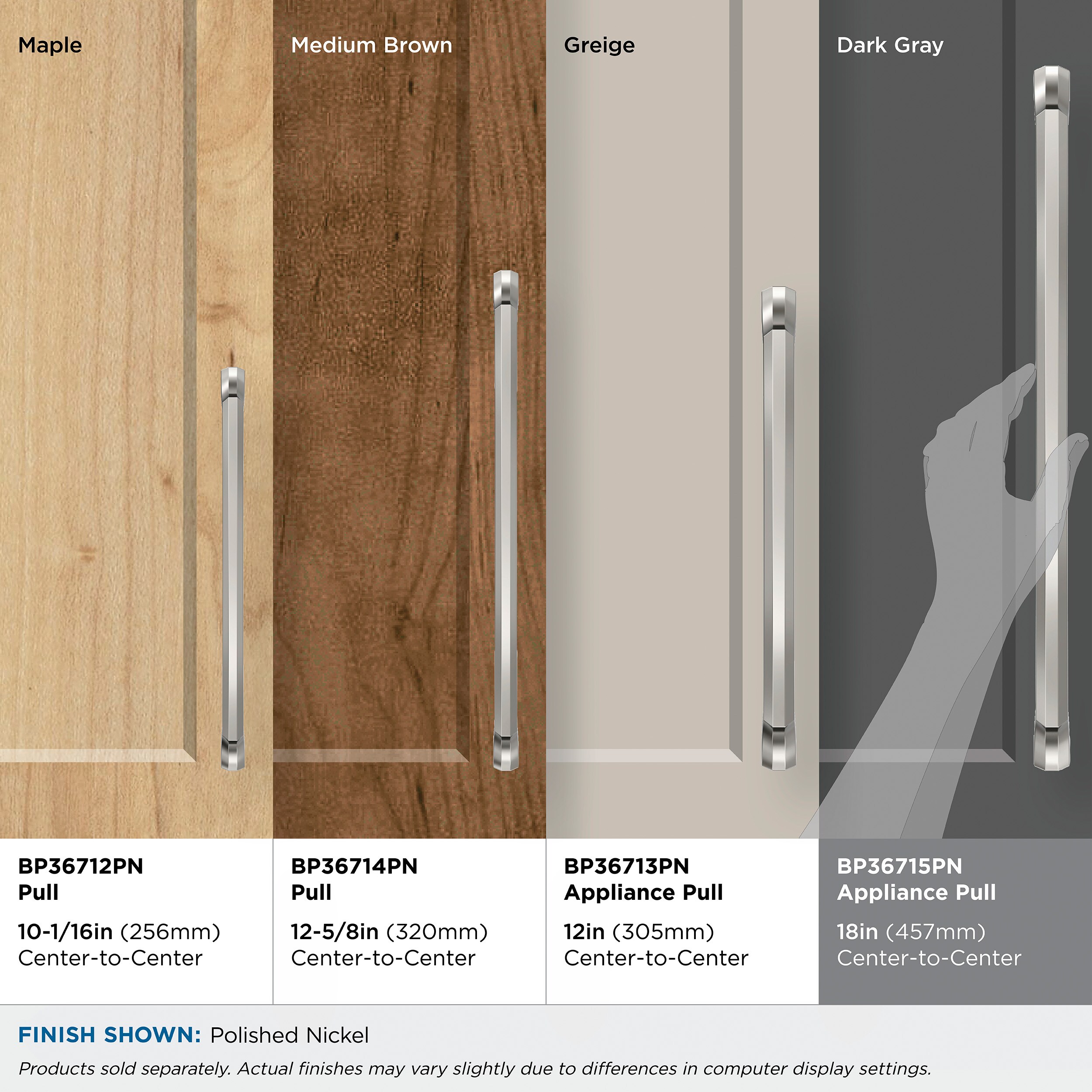 Amerock BP36715PN Cabinet-Pulls - View #8