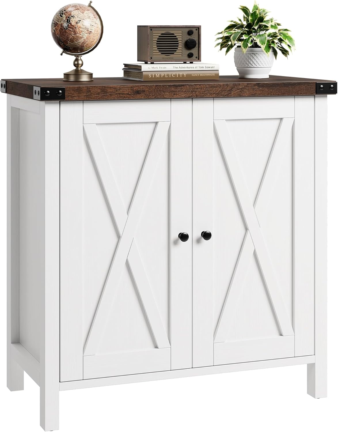 Qeetex Features rustic woodgrain finish with clean lines blending modern functionality and classic charm perfect for dining living entry or hallway spaces #AWEPHO0YPZYMQ7
