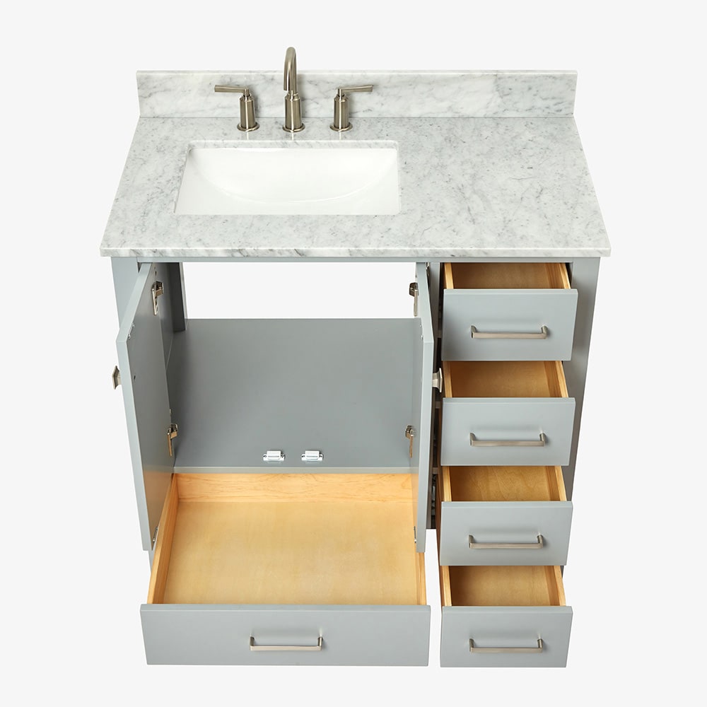 ARIEL A037SLCW2RVOGRY Bath-Vanity-Combo - View #6