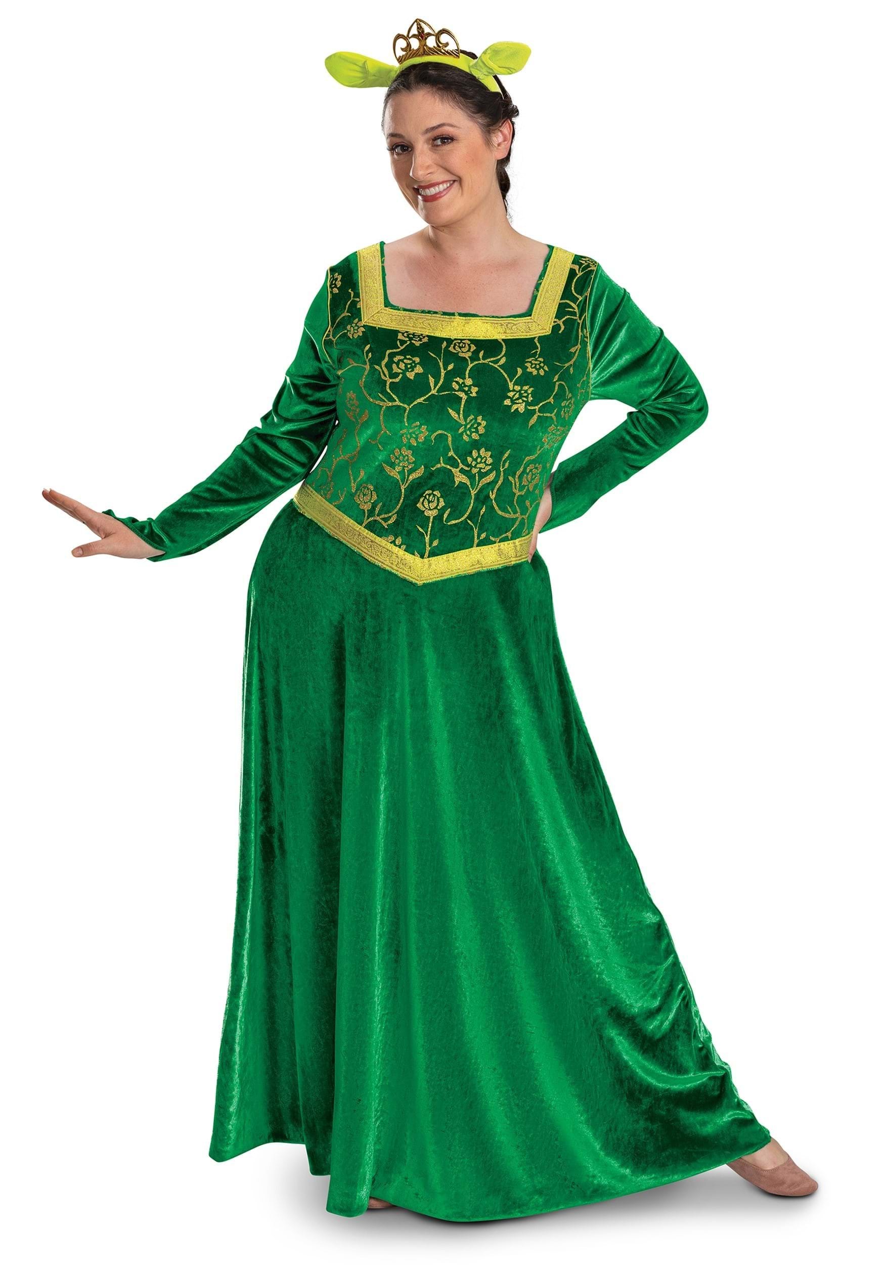 Disguise DI167479-XL Limited Deluxe Shrek Fiona Women's Costume Dress Shrek Costumes X-Large