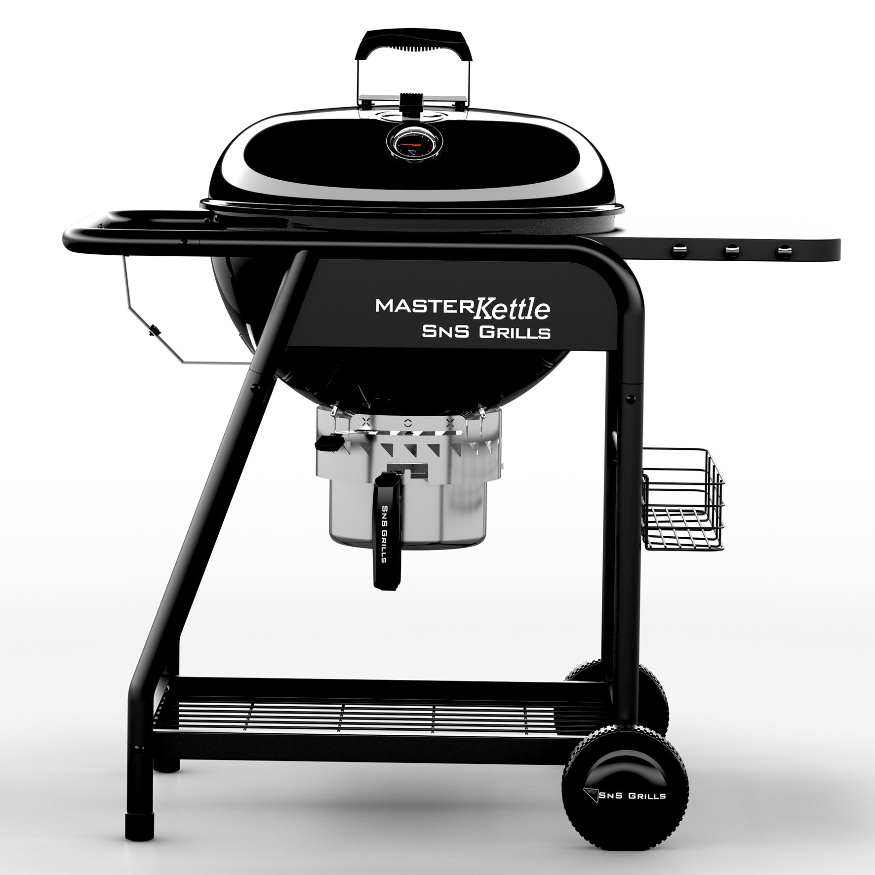 Slow 'N Sear SNS-MK MasterKettle 22-in W Black Kettle Charcoal Grill
