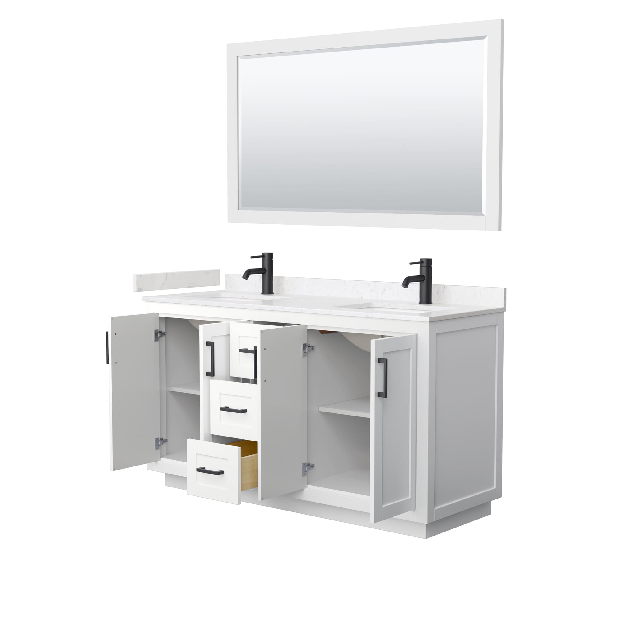 Wyndham Collection WCF292960DWBC2UNSM58 Bath-Vanity-Combo - View #3
