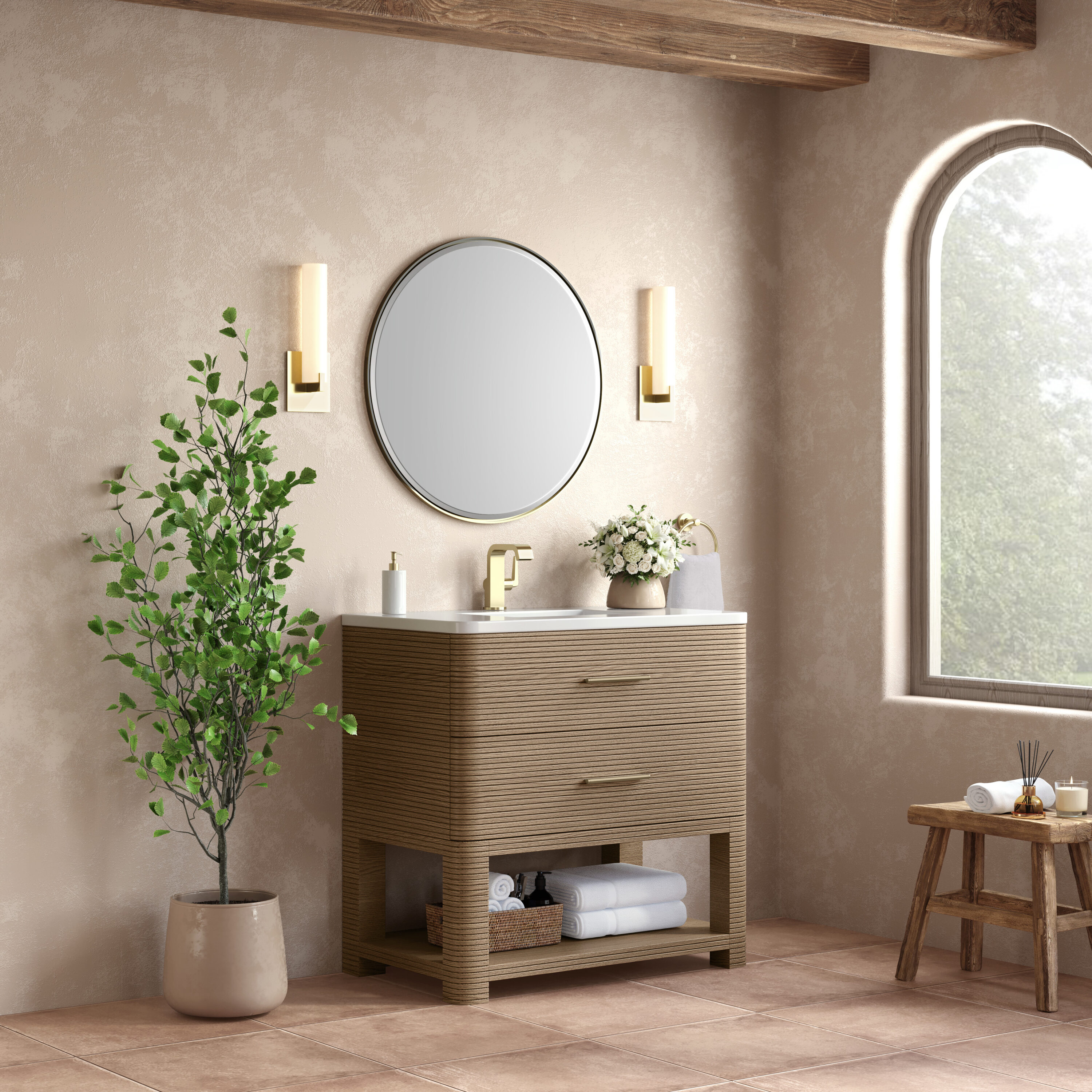 James Martin Vanities D704-V36-PBO-3WZ Bath-Vanity-Combo - View #3