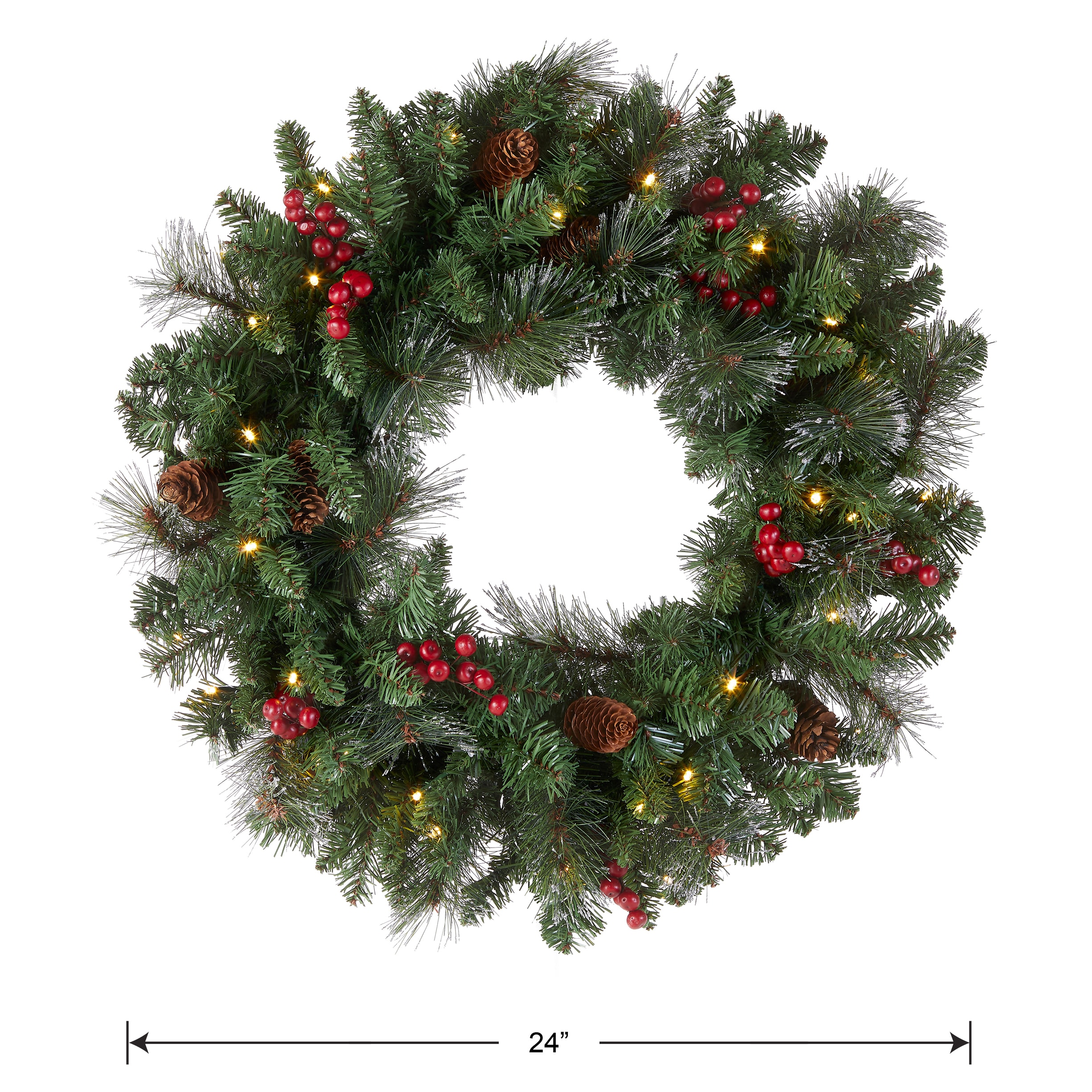 National Tree Company CW7-306-24W-B1 Artificial-Christmas-Wreaths - View #11