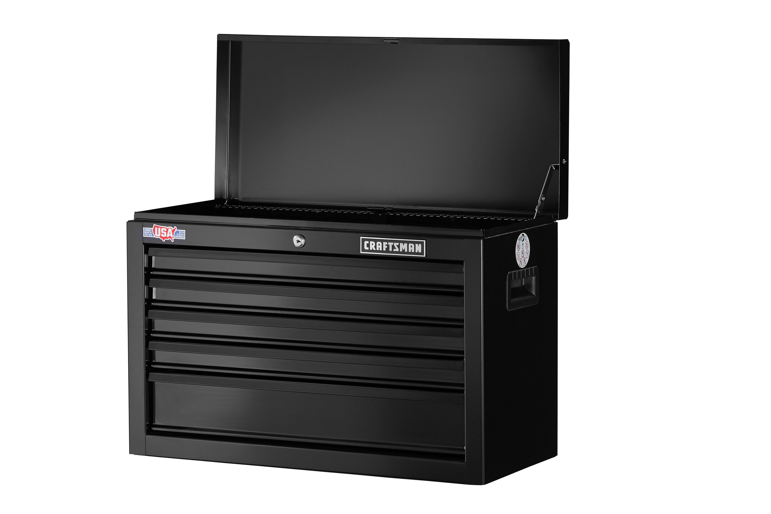 CRAFTSMAN 1000 Series 26-in W x 17.25-in H 5-Drawer Steel Tool Chest (Black)