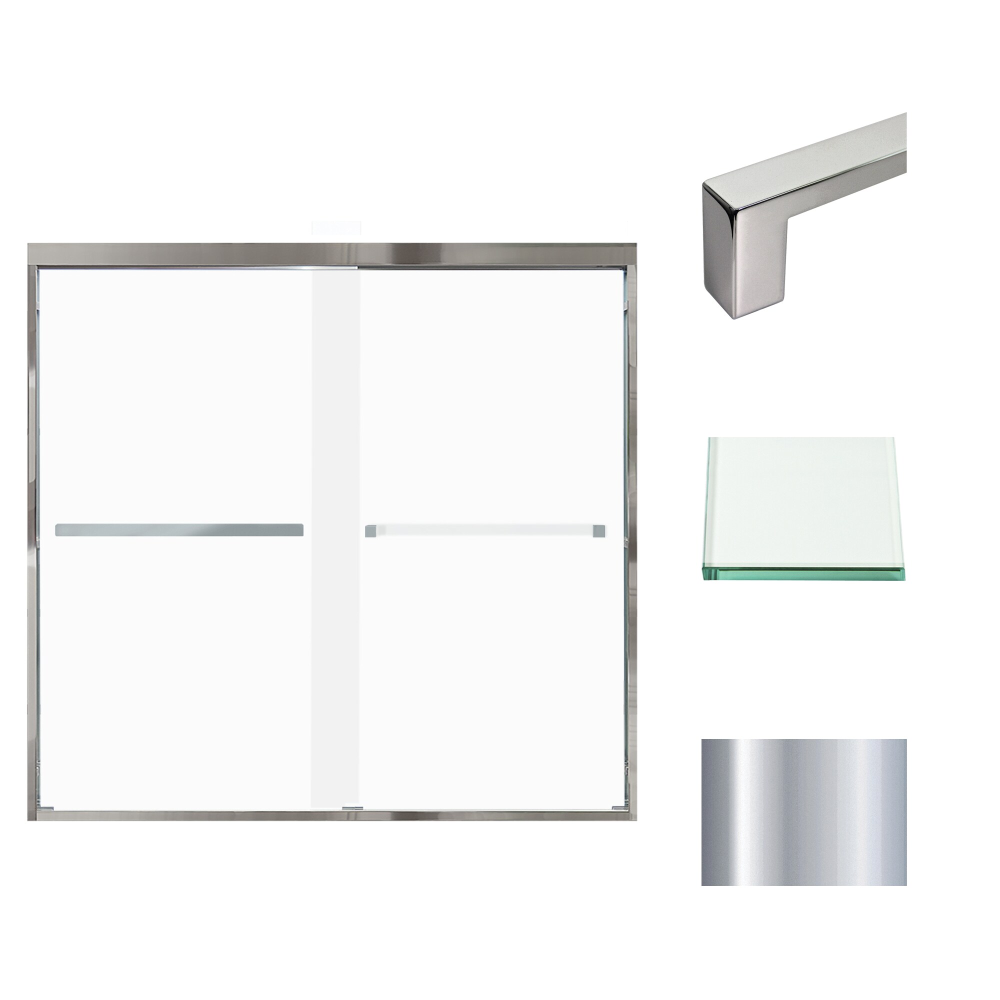 Transolid FBPT605808F-S-PC Shower-Doors - View #2