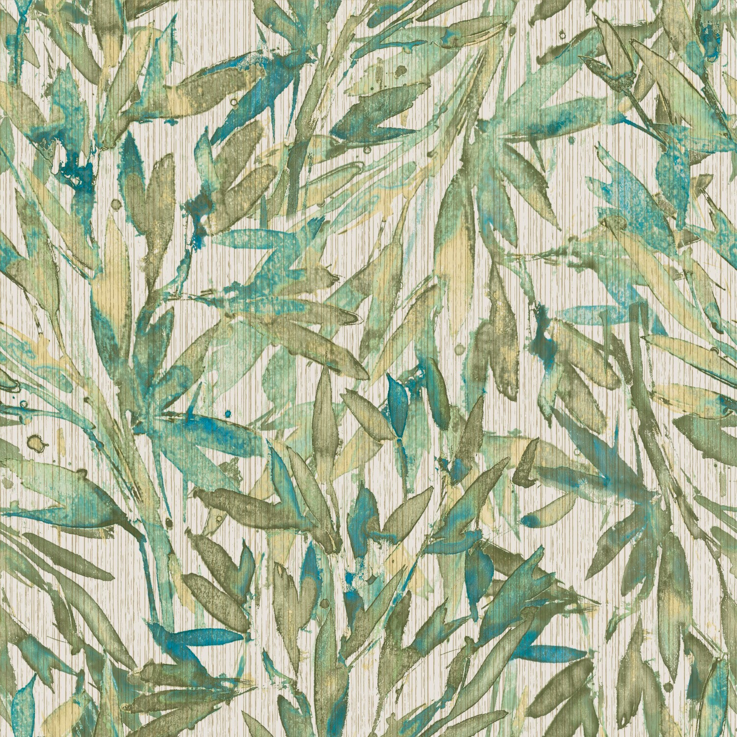 York Wallcoverings Y6230705 Antonina Vella Natural Opalescence 57.8-Sq. Feet Green Vinyl Ivy/Vines Unpasted Wallpaper