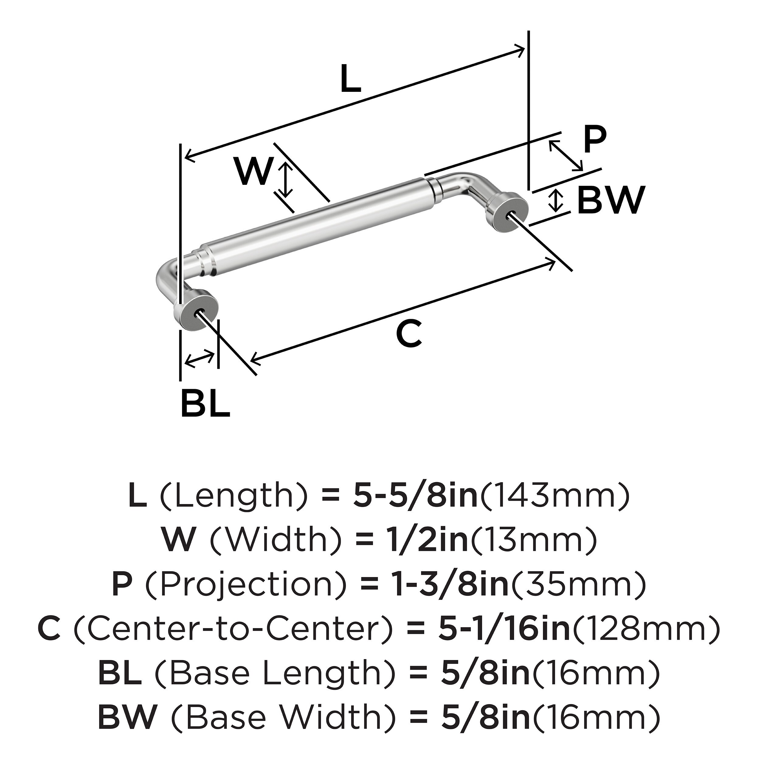 Amerock BP3766326 Cabinet-Pulls - View #4