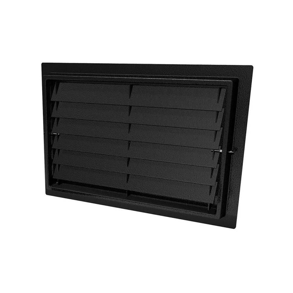 Crawl Space Door Systems 816CSFV FEMA Compliant Engineered Crawl Space Flood Vent- Wall Mounted (Black) (8-in Height x 16-in Width)