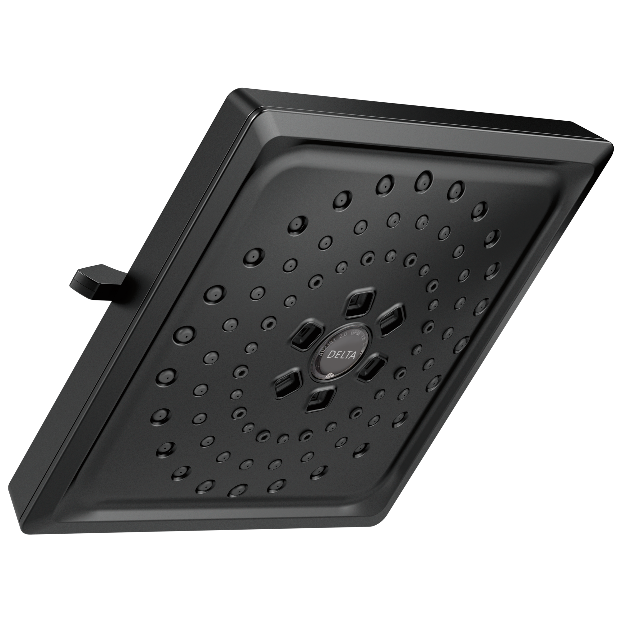 Delta 52684-BL H2Okinetic 3.0 -Spray Matte Black 7.63-in Round Fixed High Pressure Rain Shower Head 1.75 GPM