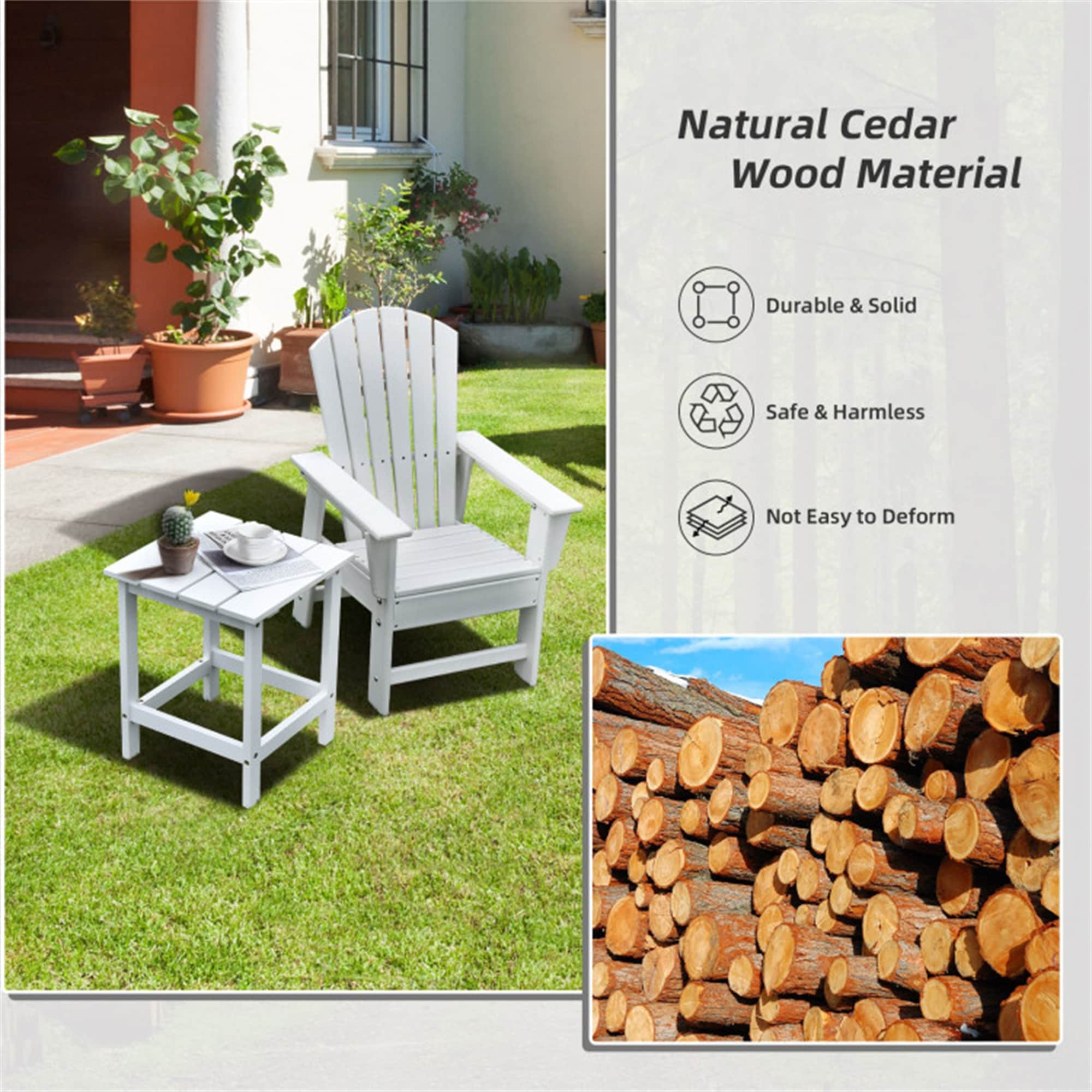 BABOOM BOM-70932WH-CO Patio-Tables - View #6
