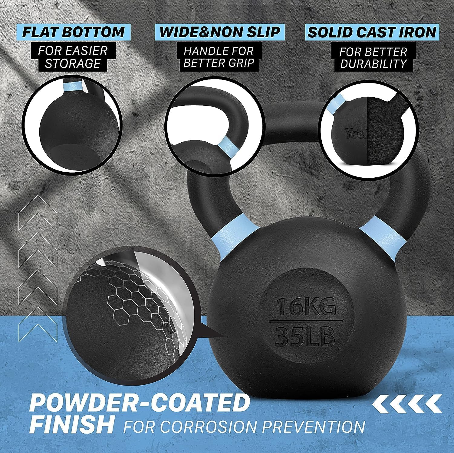 Yes4All JMCE kettlebells - View #2