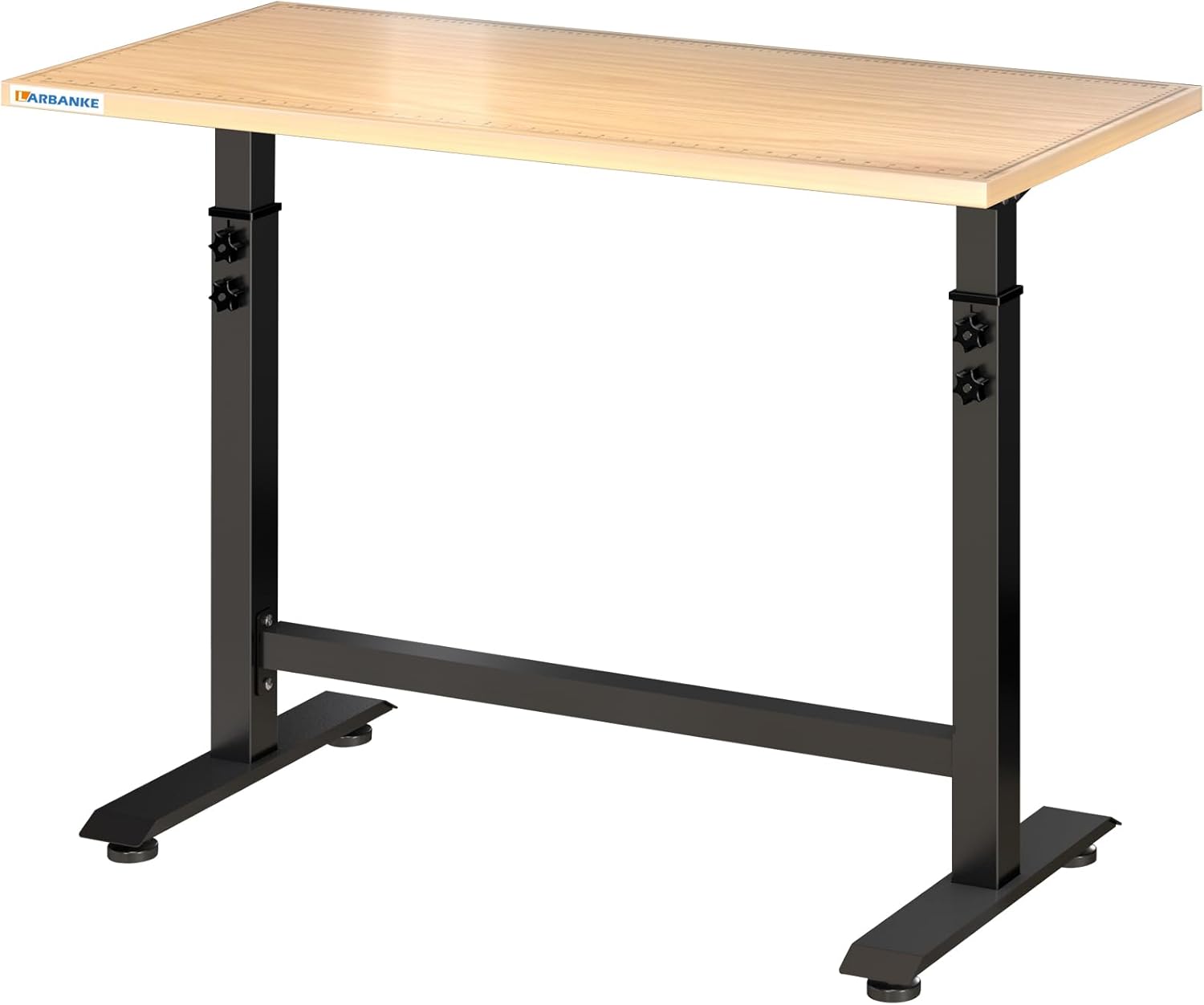 LARBANKE - 45in Workbench with Measuring Scale Height Adjustable Workbench Height Range 33.5 to ...