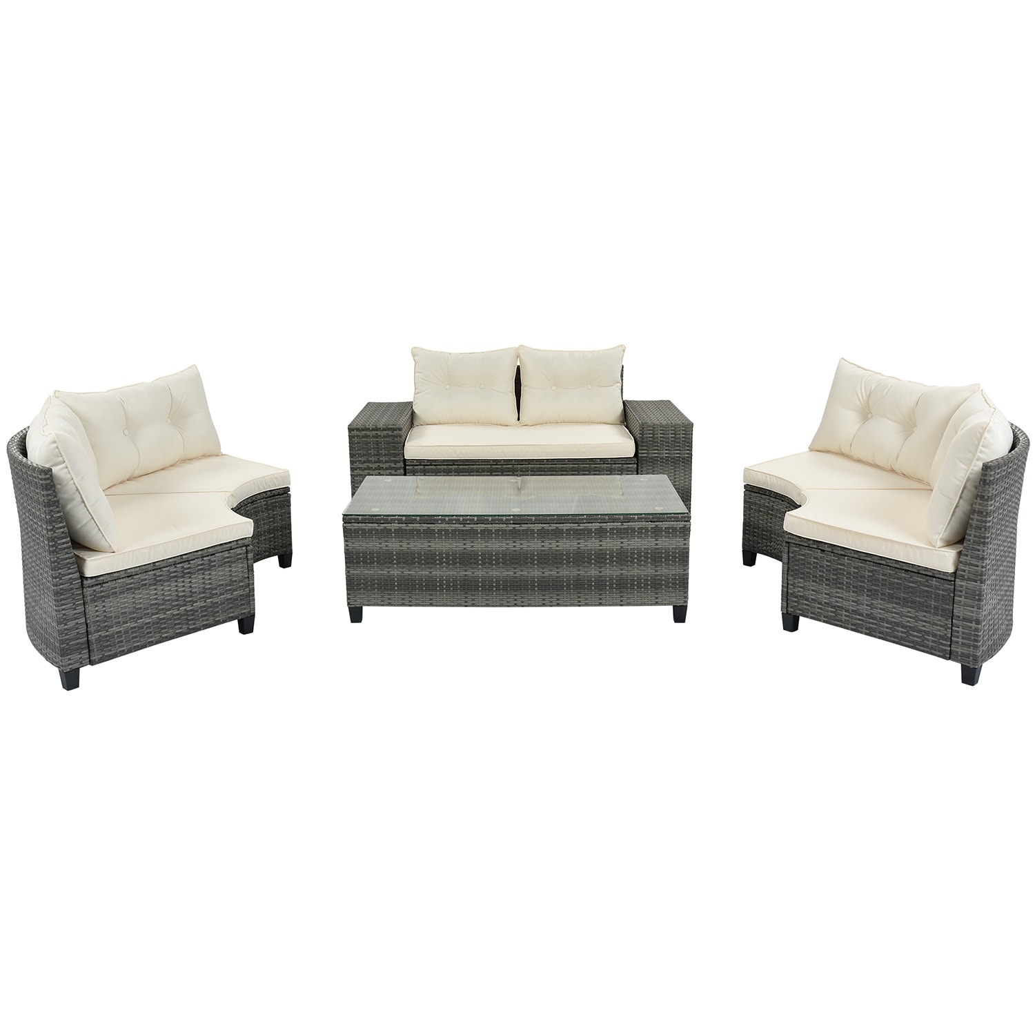 SINOFURN SYA380109BG Patio-Sofas-Daybeds - View #4