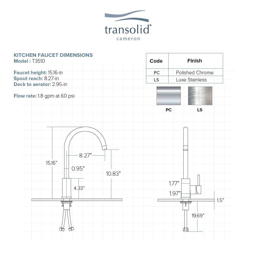 Transolid T3510-LS Kitchen-Faucets - View #8