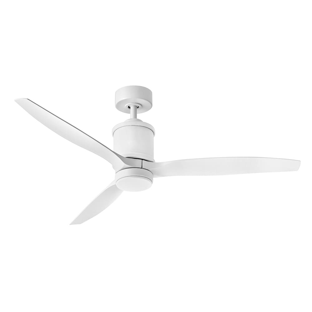 Hinkley 900760FMW-LWD Hover 60-in Matte White Integrated LED Indoor/Outdoor Smart Ceiling Fan with Light and Remote (3-Blade)
