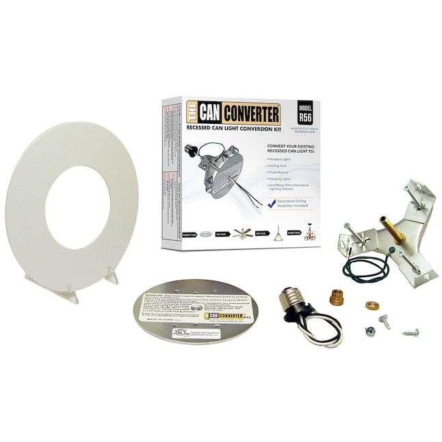 Recessed Light Kits Department At, Lamp Conversion Kit Lampshade Adaptor