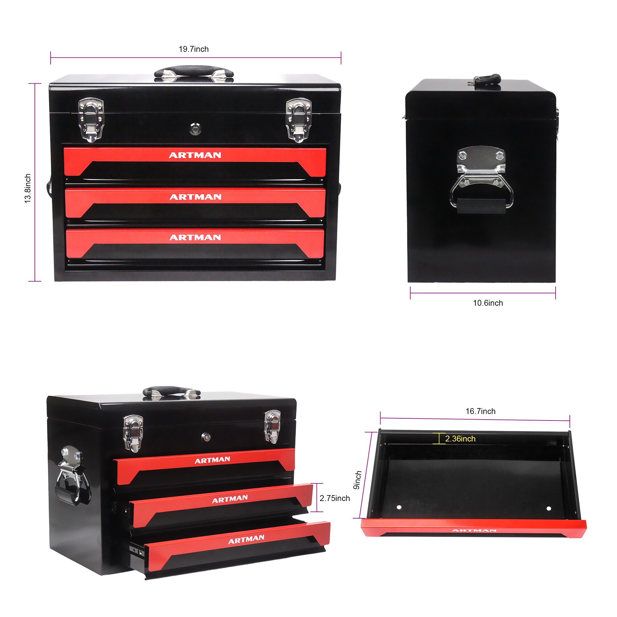 Wooakway FXLS0608-604G23 Tool-Cabinets - View #2