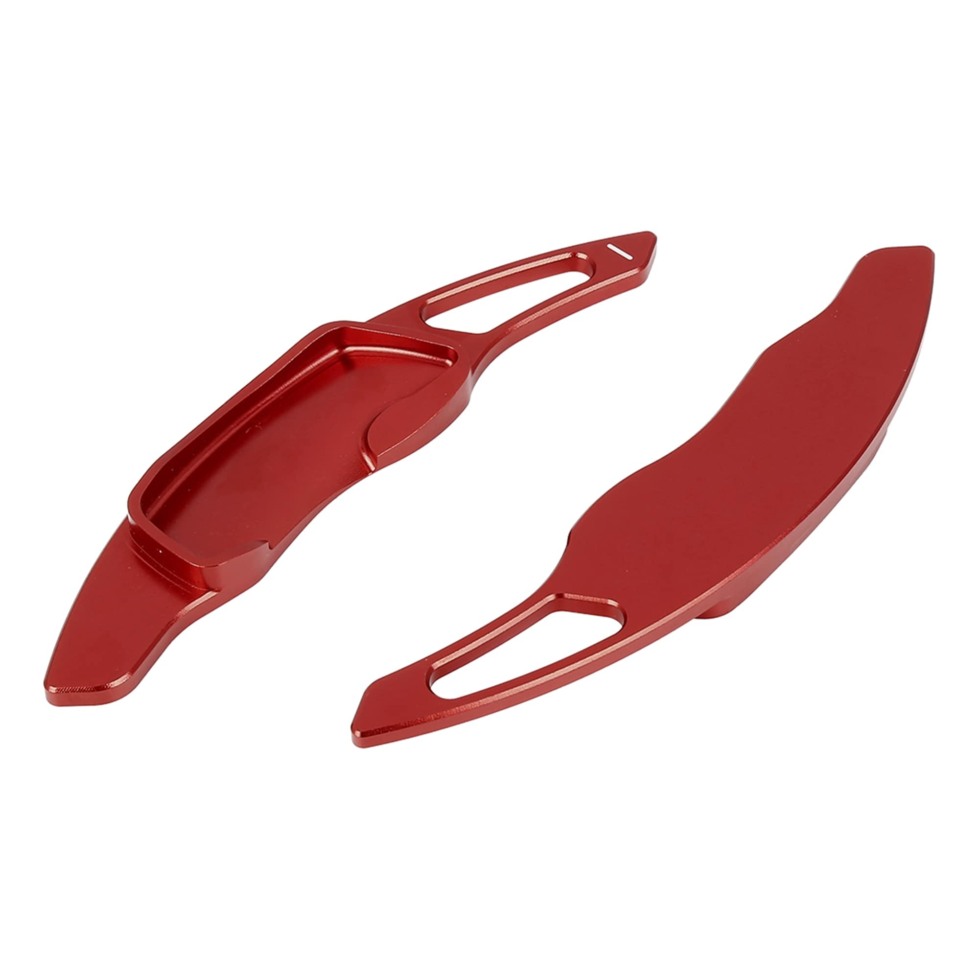 Unique Bargains Pair Aluminum Alloy Red Steering Wheel Shift