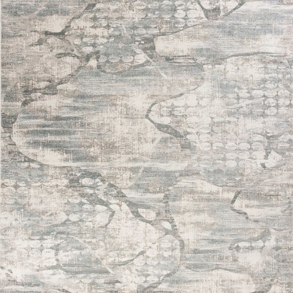 HomeRoots 350129 Bernadette 7 x 11 (ft) Rag Polypropylene Ivory Rectangular Indoor Distressed/Overdyed Area rug