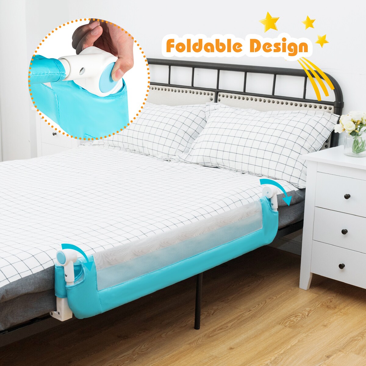 Goplus BB5524BL Bed-Rails - View #6