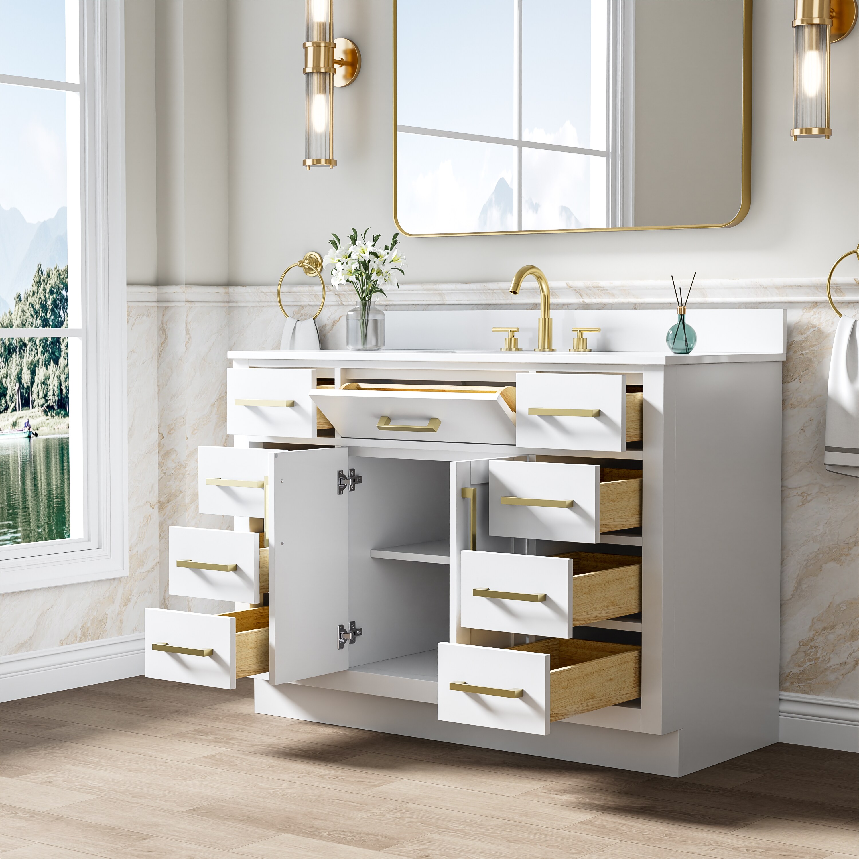 Ayelon BVMCWT48WC Bath-Vanity-Combo - View #6