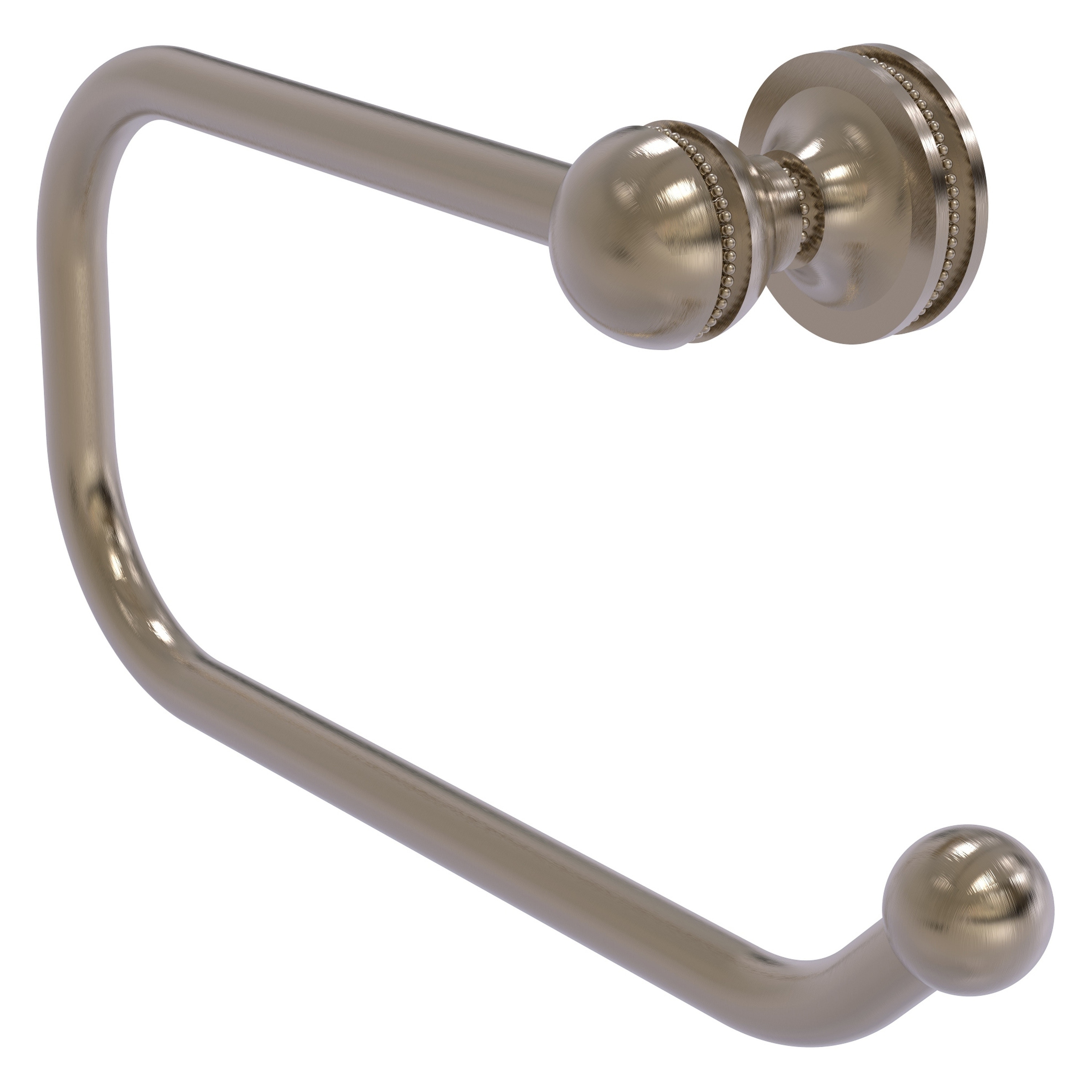 Allied Brass MA-24E-PEW Mambo Antique Pewter Wall mount Single post Toilet Paper Holder 1 -Rolls with Storage