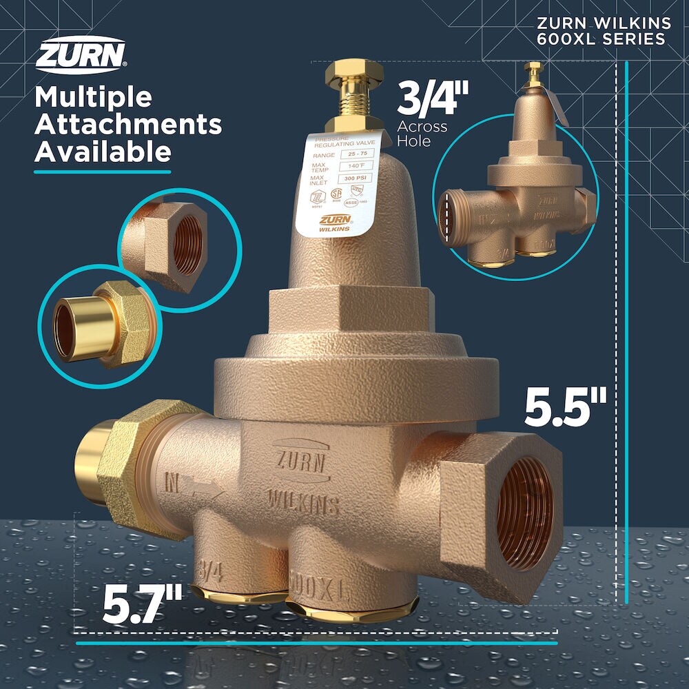 Zurn Wilkins 34-600XLLU Pressure-Relief-Valves-Regulators - View #2
