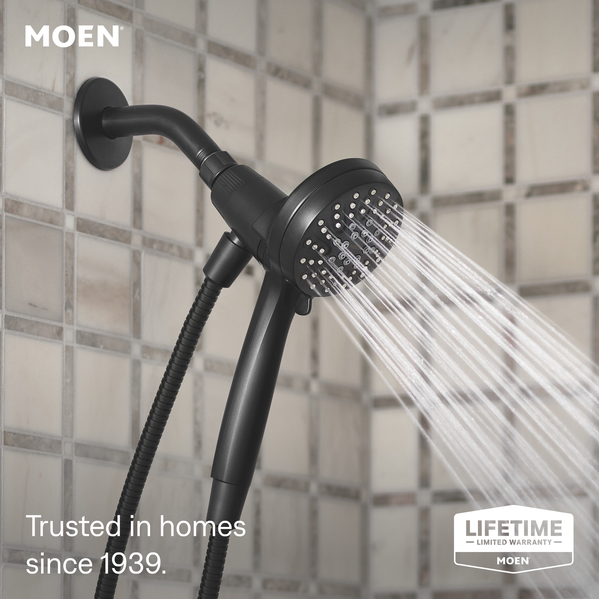 Moen 26100EPBL Fixed-Showerhead - View #2