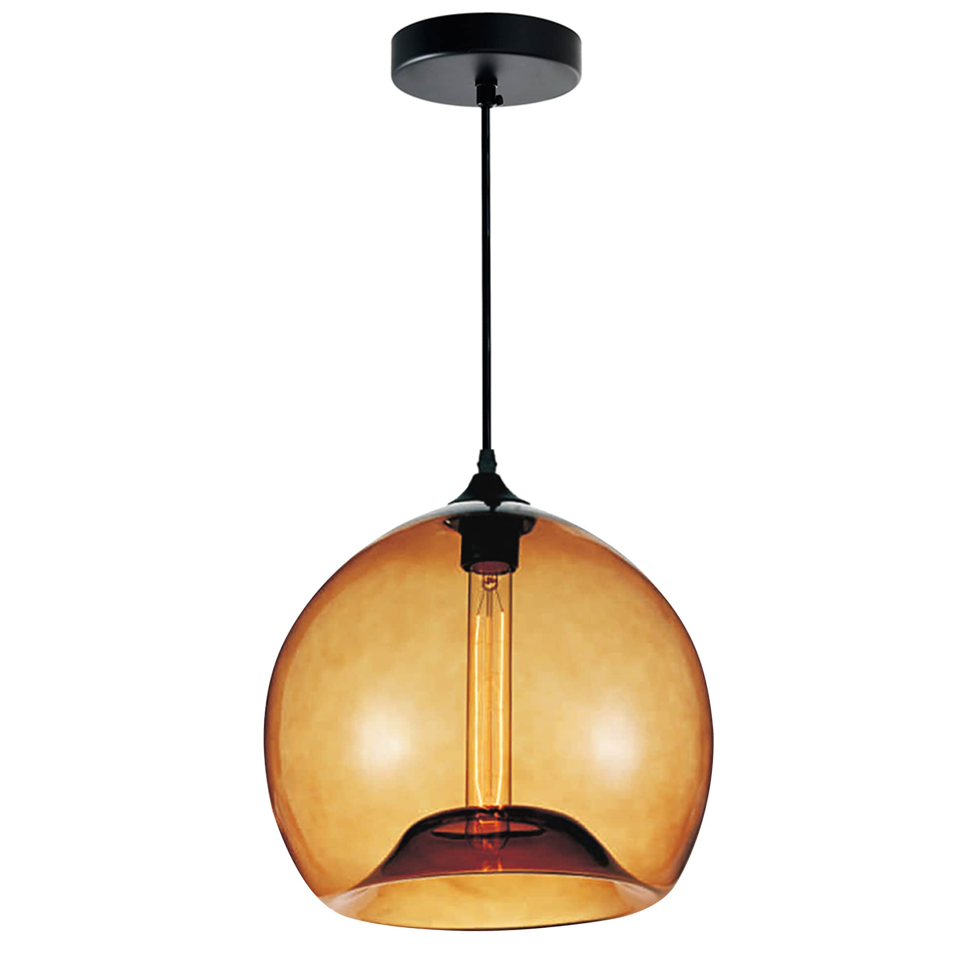 CWI Lighting 5553P12- AMBER Pendant-Lights - View #3