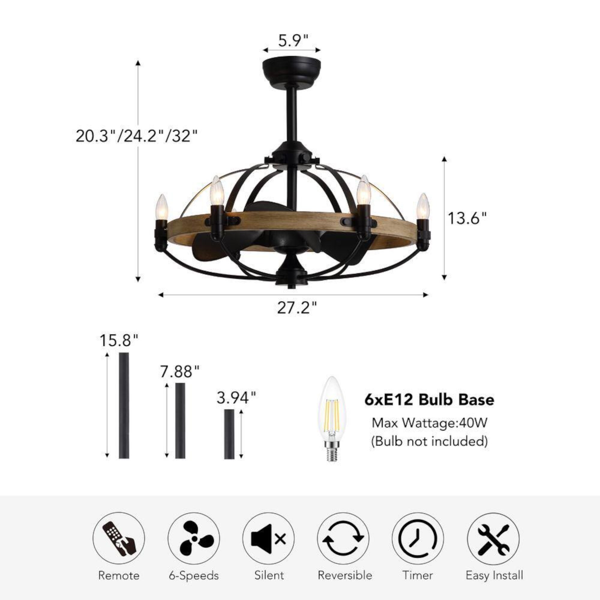 Antoine LSBD-36 Ceiling-Fans - View #4