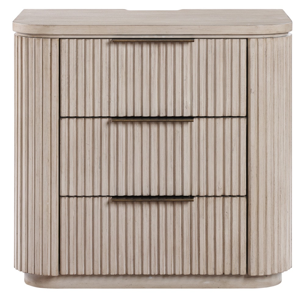 Steve Silver Tan Poplar 3 -Drawer 27.75-in W x 27-in H Nightstand