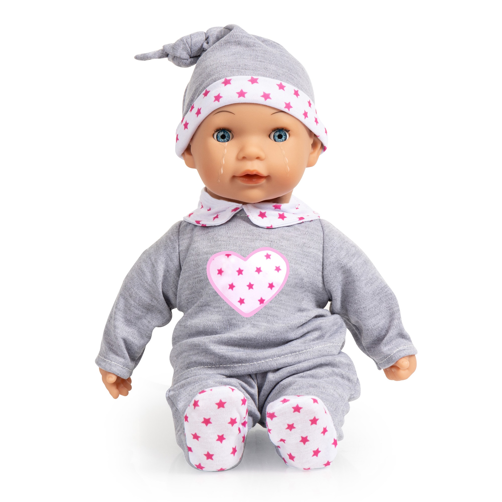 Bayer Cute Realistic Baby Doll Tears Baby 15-in - Cries, Laughs