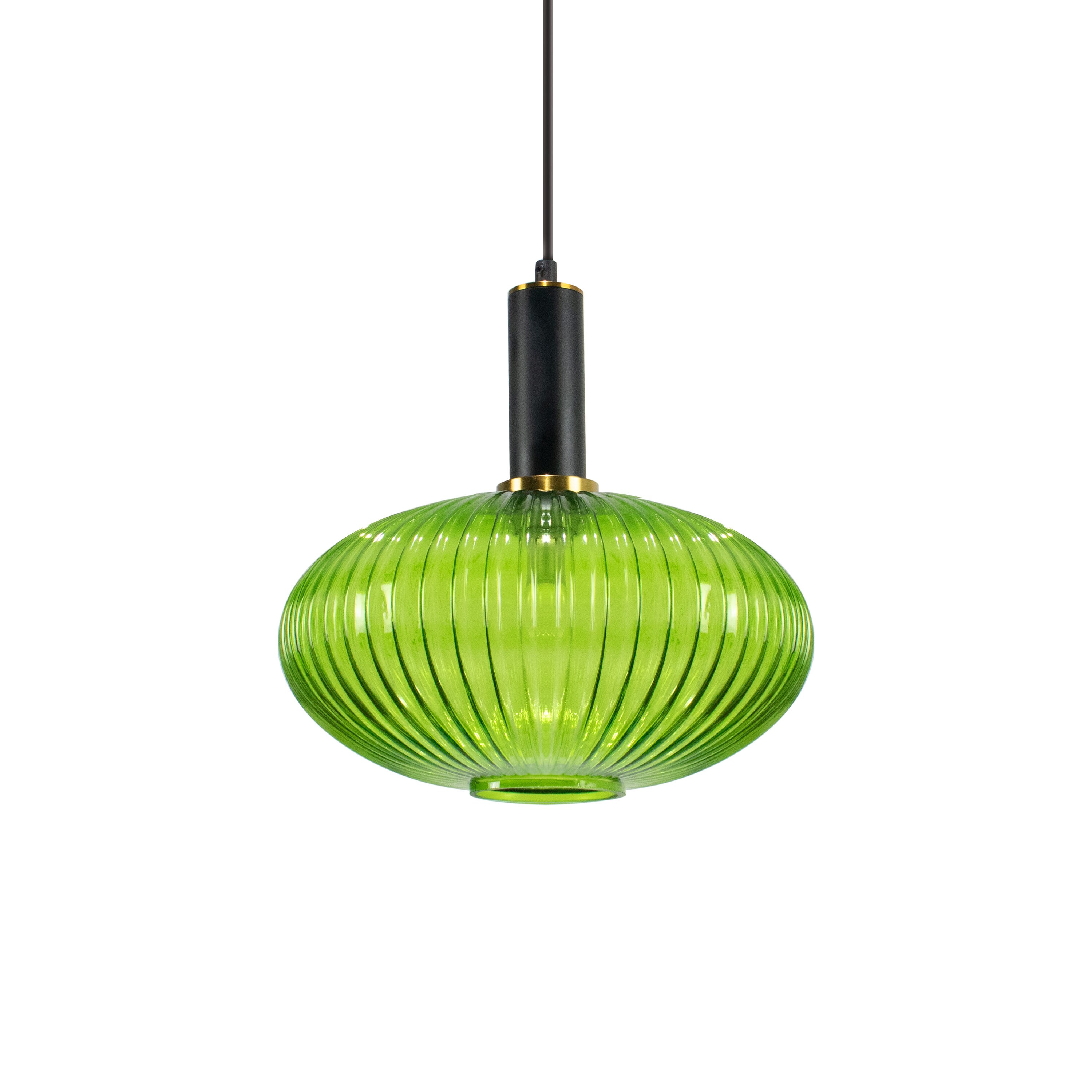 green glass ceiling light