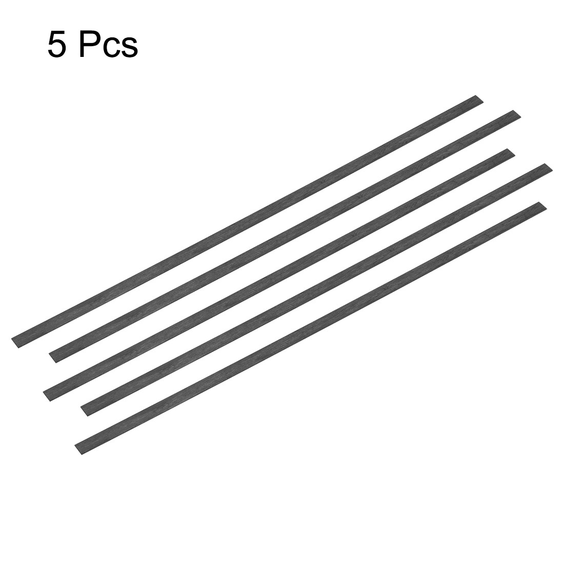 Unique Bargains Carbon Fiber Strip Bars 0.6x5mm 200mm Length Pultruded ...
