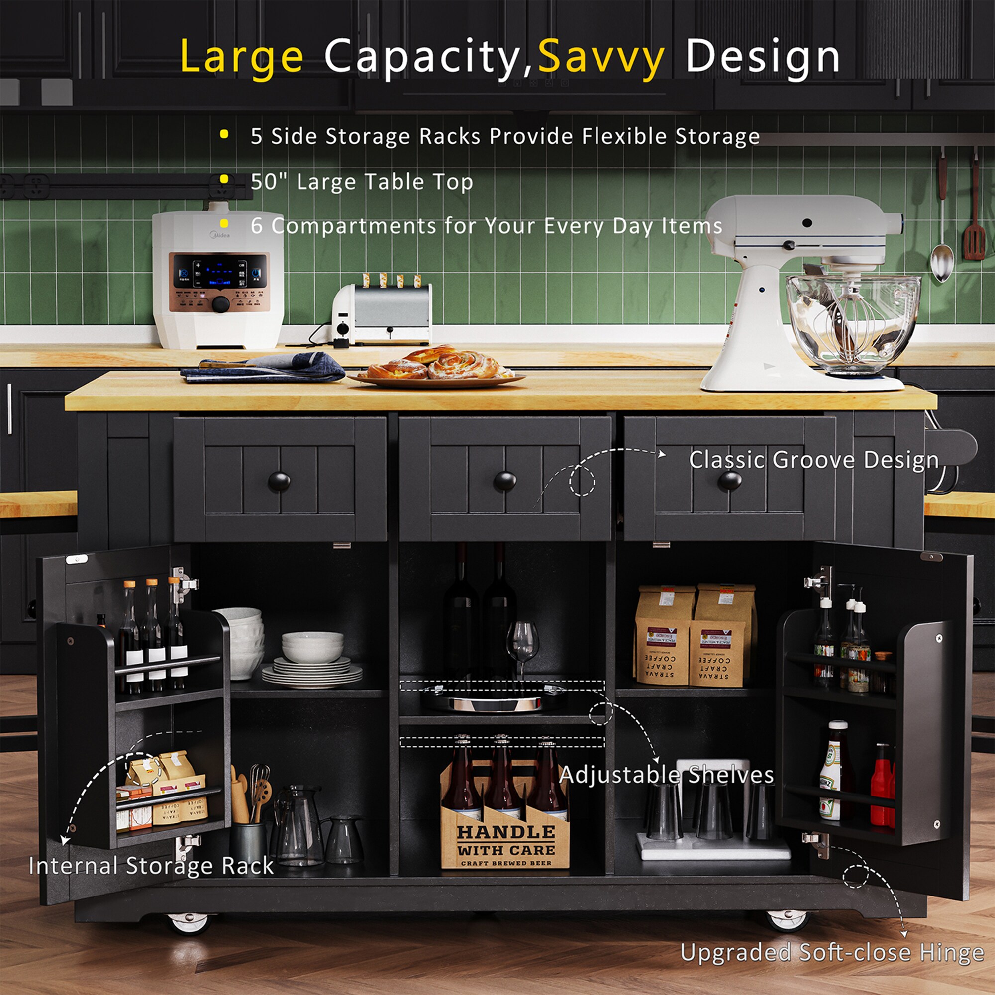 SINOFURN SYB260050BK Kitchen-Furniture - View #11