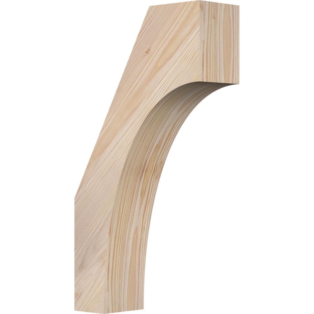 Ekena Millwork BRC04X10X18WTL00SDF 3-1/2-in x 10-in x 18-in Douglas Fir Unfinished Wood Westlake smooth