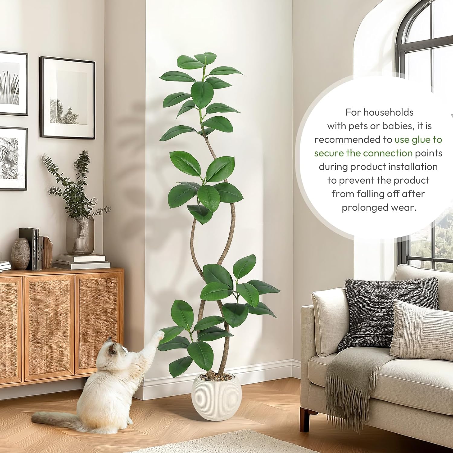 Qeetex DHZ-PHK-359RG95L Artificial-Plants-Trees - View #5