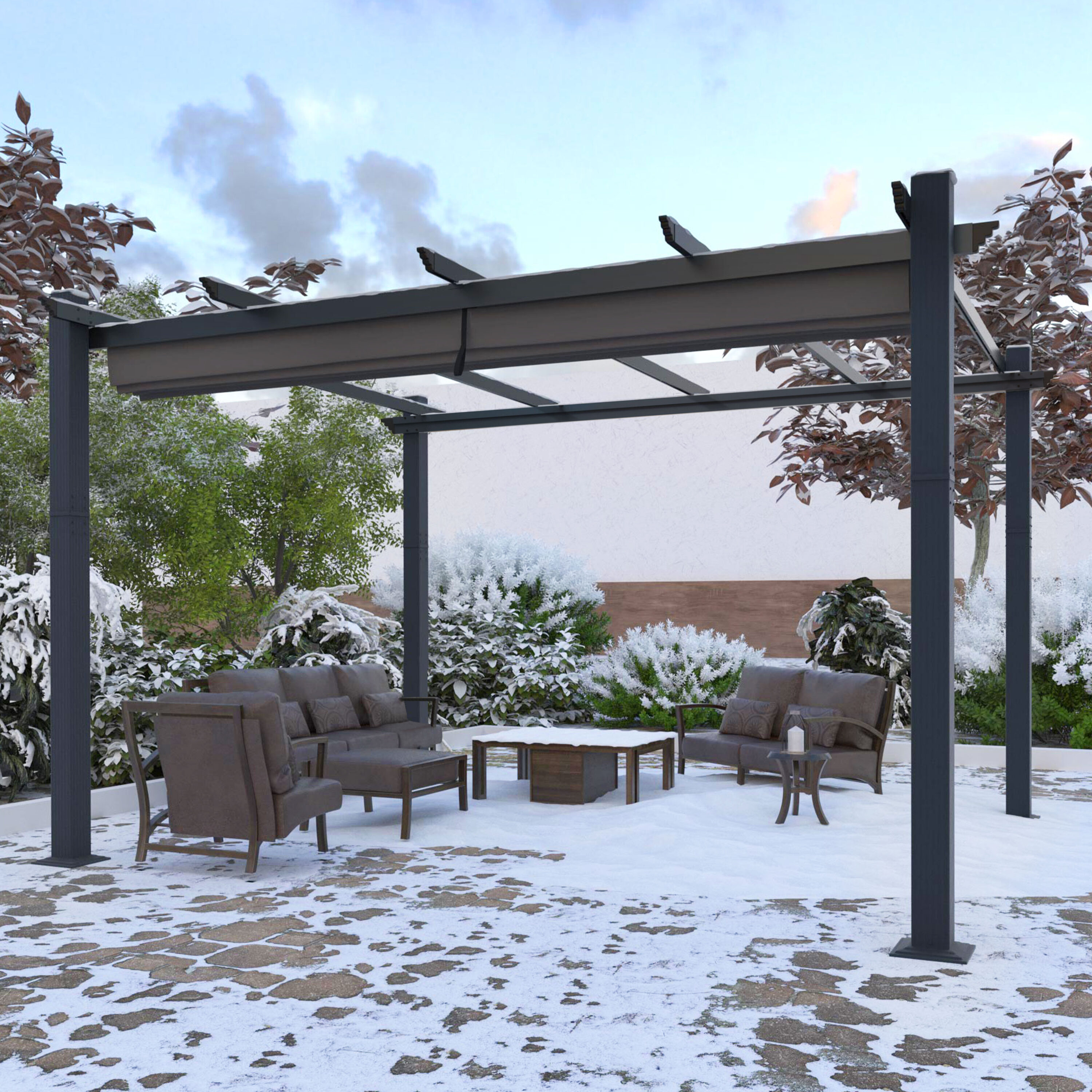 VEIKOUS PG0202-1216-GY1 Pergolas-2 - View #11