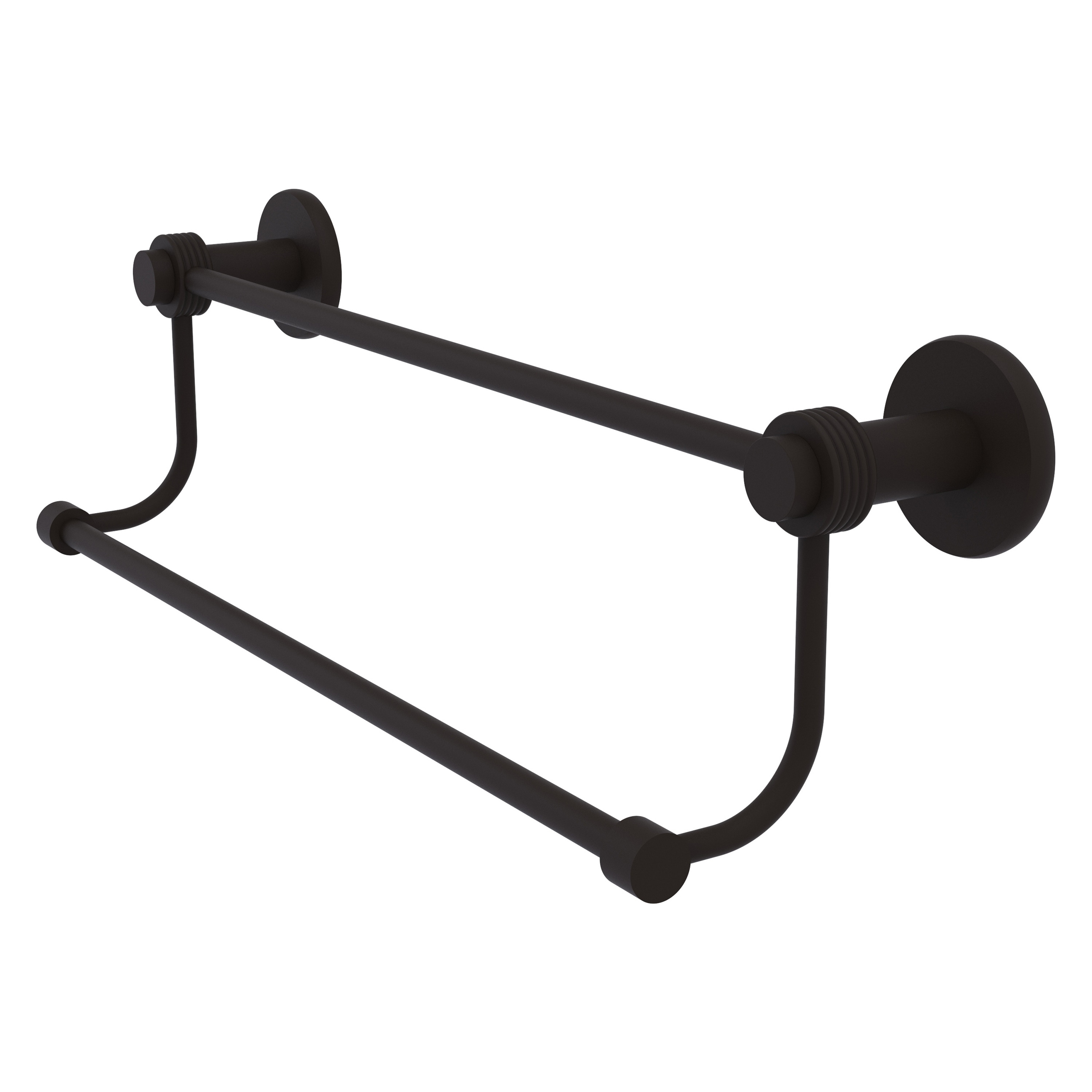Allied Brass 9072G/24-ORB Mercury 24-in double Oil-rubbed bronze Wall mount Double Towel Bar