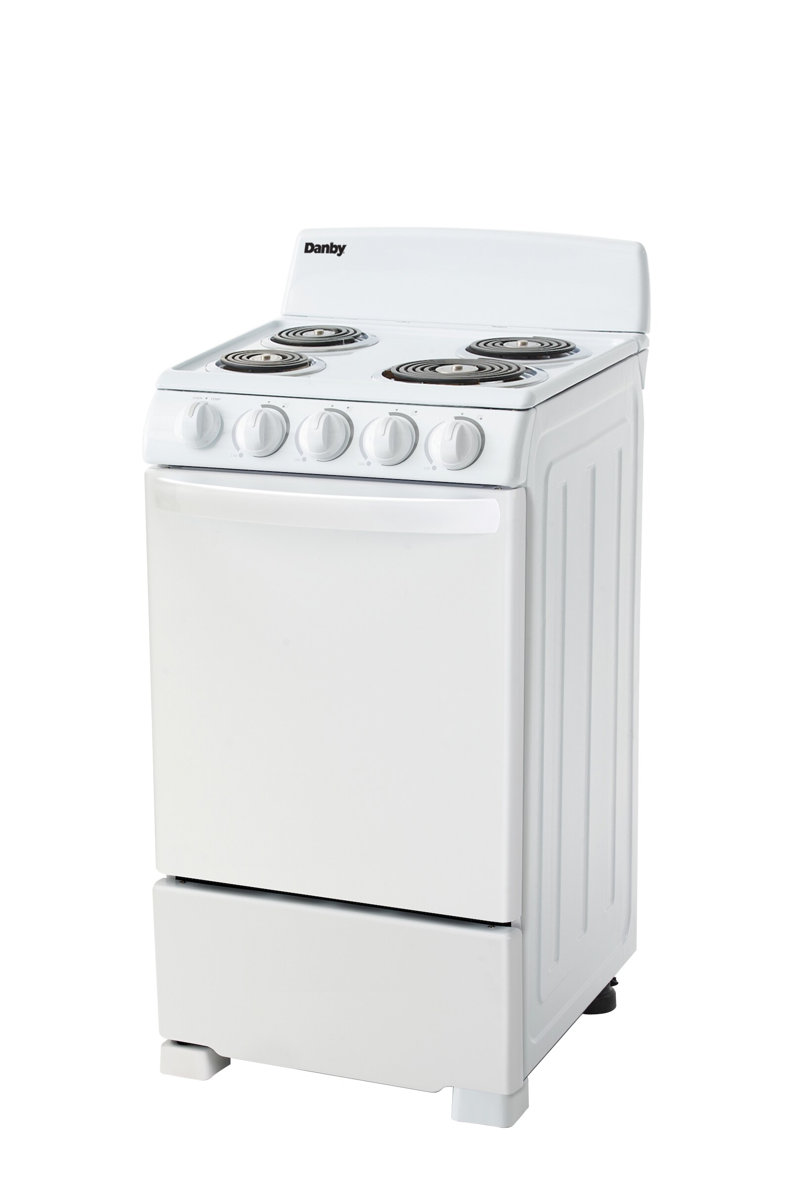 Holiday 20-in 4 Burners 2.4-cu ft Freestanding Electric Range (White)