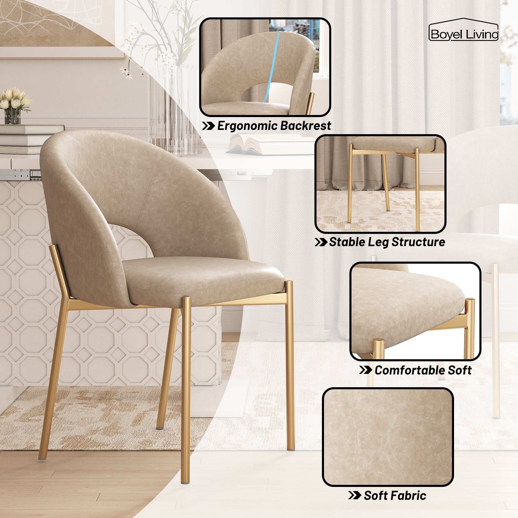 Boyel Living BLDC2433BE Dining-Chairs - View #5
