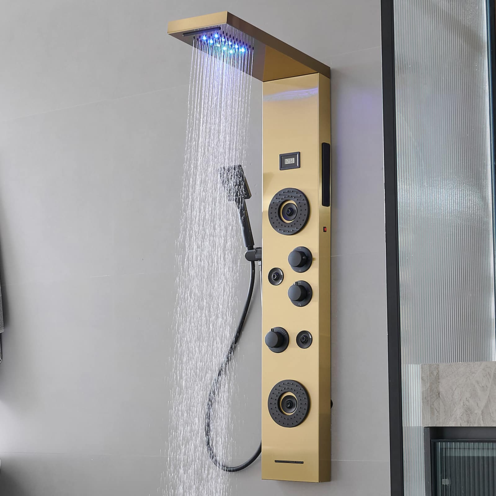BWE YTPL09-BGK Showerhead-Bar-Panels - View #9
